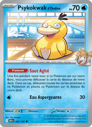 Carte Pokémon Psykokwak d'Ondine 045/182 – Rivalité Destinée