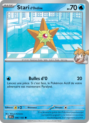 Carte Pokémon Stari d'Ondine 046/182 – Rivalité Destinée