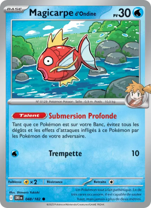 Carte Pokémon Magicarpe d'Ondine 048/182 – Rivalité Destinée