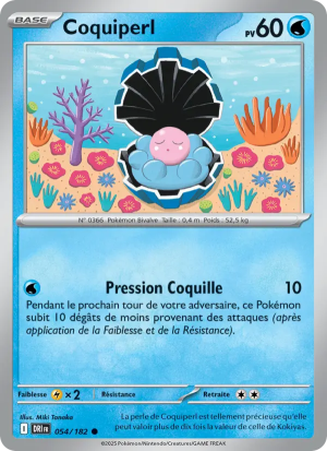 Carte Pokémon Coquiperl 054/182 – Rivalité Destinée