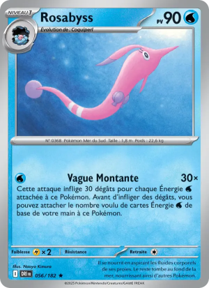 Carte Pokémon Rosabyss 056/182 – Rivalité Destinée