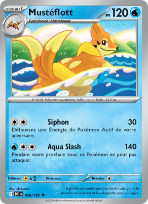 Carte Pokémon Mustéflott 058/182 – Rivalité Destinée