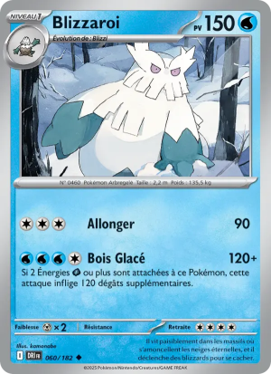 Carte Pokémon Blizzaroi 060/182 – Rivalité Destinée