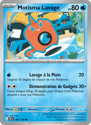 Carte Pokémon Motisma Lavage 061/182 – Rivalité Destinée