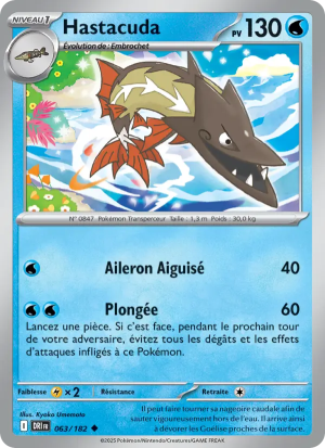 Carte Pokémon Hastacuda 063/182 – Rivalité Destinée