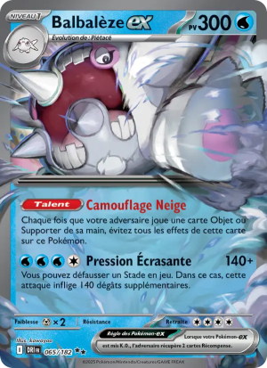 Carte Pokémon Balbalèze ex 065/182 – Rivalité Destinée