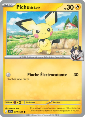 Carte Pokémon Pichu de Luth 071/182 – Rivalité Destinée