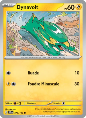 Carte Pokémon Dynavolt 075/182 – Rivalité Destinée