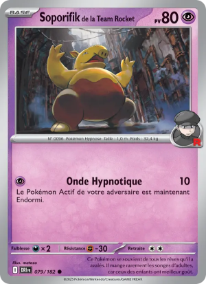 Carte Pokémon Soporifik de la Team Rocket 079/182 – Rivalité Destinée