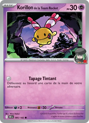 Carte Pokémon Korillon de la Team Rocket 085/182 – Rivalité Destinée