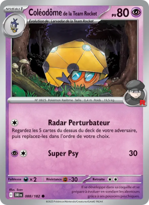 Carte Pokémon Coléodôme de la Team Rocket 088/182 – Rivalité Destinée