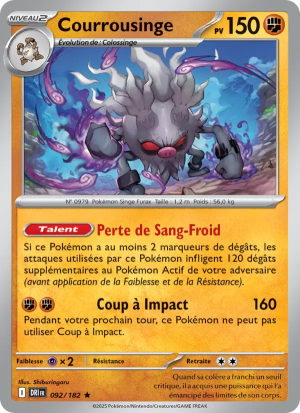 Carte Pokémon Courrousinge 092/182 – Rivalité Destinée