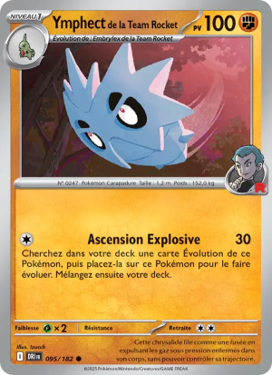 Carte Pokémon Ymphect de la Team Rocket 095/182 – Rivalité Destinée