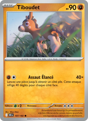 Carte Pokémon Tiboudet 107/182 – Rivalité Destinée