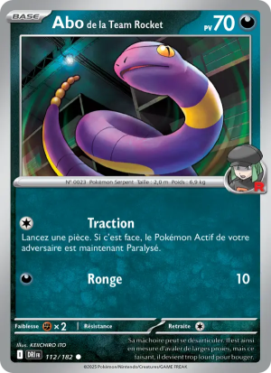 Carte Pokémon Abo de la Team Rocket 112/182 – Rivalité Destinée