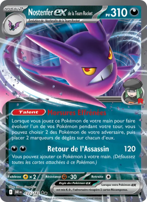 Carte Pokémon Nostenfer ex de la Team Rocket 122/182 – Rivalité Destinée