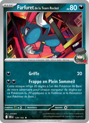 Carte Pokémon Farfuret de la Team Rocket 128/182 – Rivalité Destinée