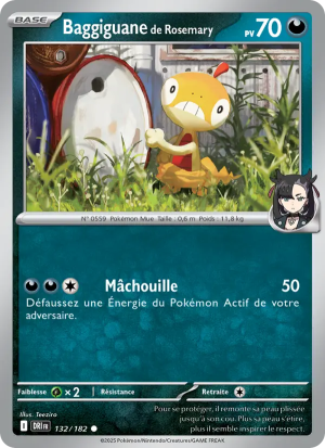 Carte Pokémon Baggiguane de Rosemary 132/182 – Rivalité Destinée