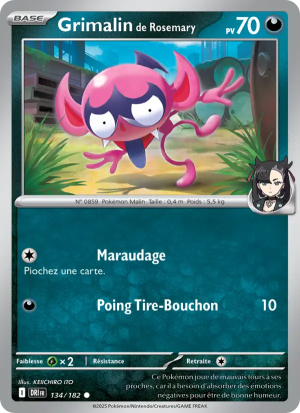 Carte Pokémon Grimalin de Rosemary 134/182 – Rivalité Destinée