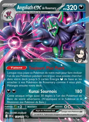 Carte Pokémon Angoliath ex de Rosemary 136/182 – Rivalité Destinée