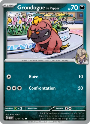 Carte Pokémon Grondogue de Pepper 138/182 – Rivalité Destinée
