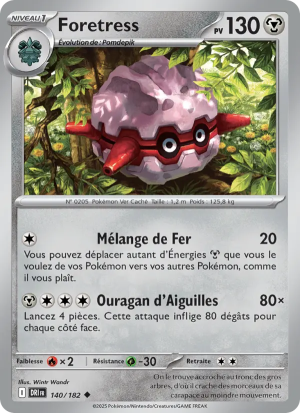 Carte Pokémon Foretress 140/182 – Rivalité Destinée