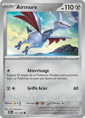 Carte Pokémon Airmure 141/182 – Rivalité Destinée