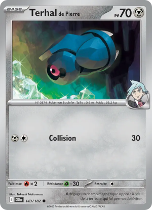 Carte Pokémon Terhal de Pierre 143/182 – Rivalité Destinée