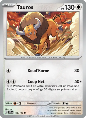 Carte Pokémon Tauros 152/182 – Rivalité Destinée