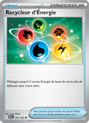 Carte Pokémon Recycleur d'Énergie 164/182 – Rivalité Destinée