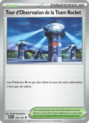 Carte Pokémon Tour d'Observation de la Team Rocket 180/182 – Rivalité Destinée
