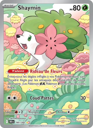 Carte Pokémon Shaymin 185/182 – Rivalité Destinée
