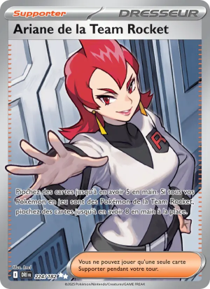 Carte Pokémon Ariane de la Team Rocket 224/182 – Rivalité Destinée