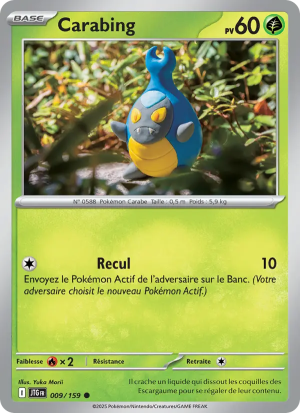 Carte Pokémon Carabing 009/159 – Aventures Ensemble