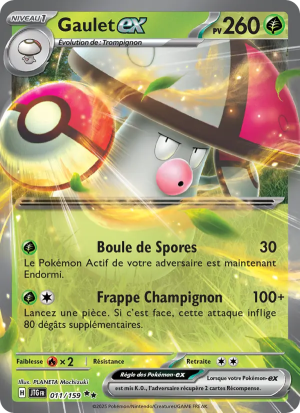 Carte Pokémon Gaulet ex 011/159 – Aventures Ensemble