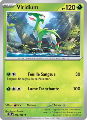 Carte Pokémon Viridium 015/159 – Aventures Ensemble