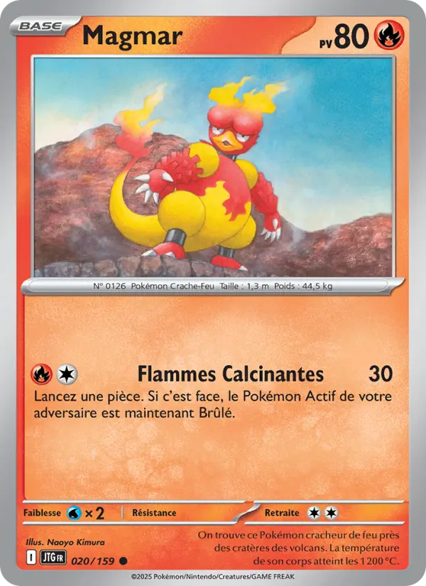 Carte Pokémon Magmar 020/159 – Aventures Ensemble