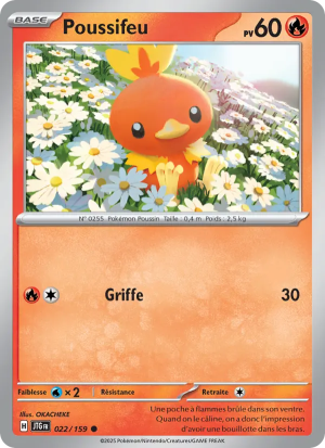Carte Pokémon Poussifeu 022/159 – Aventures Ensemble