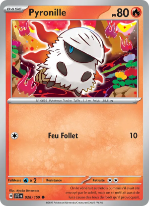 Carte Pokémon Pyronille 028/159 – Aventures Ensemble