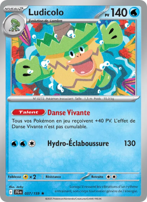 Carte Pokémon Ludicolo 037/159 – Aventures Ensemble
