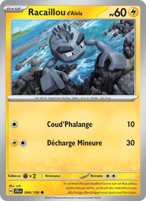 Carte Pokémon Racaillou d'Alola 044/159 – Aventures Ensemble