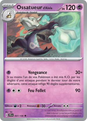 Carte Pokémon Ossatueur d'Alola 057/159 – Aventures Ensemble