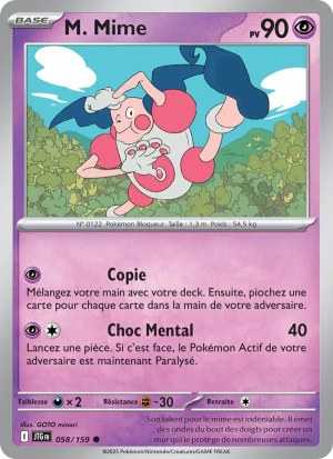 Carte Pokémon M. Mime 058/159 – Aventures Ensemble