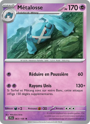 Carte Pokémon Métalosse 063/159 – Aventures Ensemble