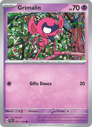 Carte Pokémon Grimalin 071/159 – Aventures Ensemble