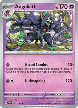 Carte Pokémon Angoliath 073/159 – Aventures Ensemble