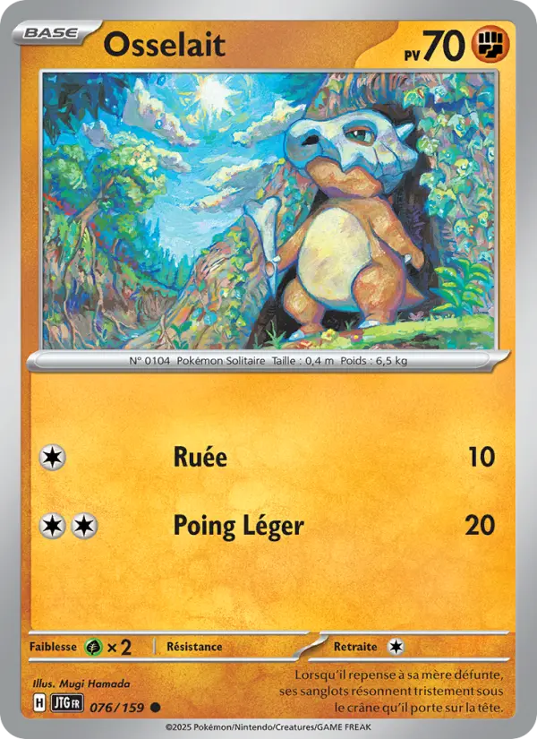 Carte Pokémon Osselait 076/159 – Aventures Ensemble