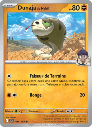 Carte Pokémon Dunaja de Nabil 086/159 – Aventures Ensemble