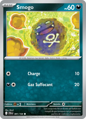 Carte Pokémon Smogo 091/159 – Aventures Ensemble