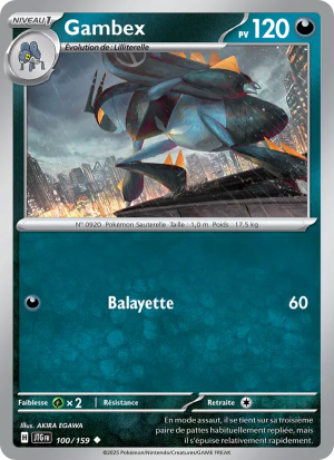 Carte Pokémon Gambex 100/159 – Aventures Ensemble